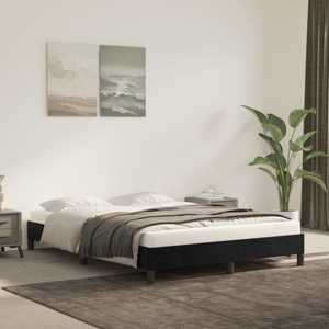 vidaXL, vidaXL Bettgestell Schwarz 140x190 cm Samt