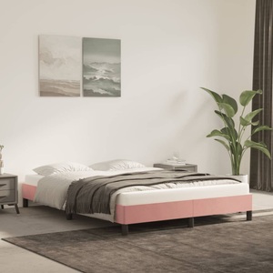 vidaXL, vidaXL Bettgestell Rosa 140x200 cm Samt