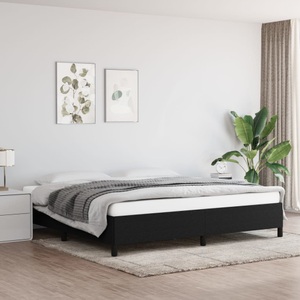 vidaXL, vidaXL Bettgestell Schwarz 200x200 cm Stoff