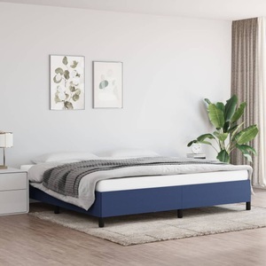 vidaXL, vidaXL Bettgestell Blau 200x200 cm Stoff