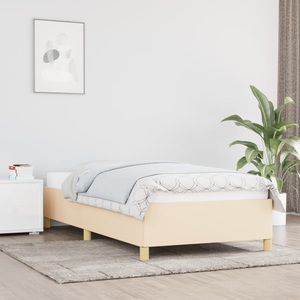 vidaXL, vidaXL Bettgestell Creme 80x200 cm Stoff