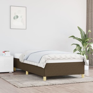 vidaXL, vidaXL Bettgestell Dunkelbraun 100x200 cm Stoff