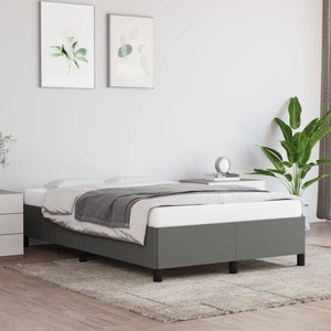 vidaXL, vidaXL Bettgestell Dunkelgrau 120x200 cm Stoff