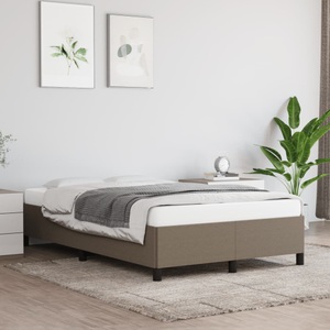 vidaXL Bettgestell Taupe 120x200 cm Stoff
