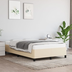 vidaXL, vidaXL Bettgestell Creme 120x200 cm Stoff