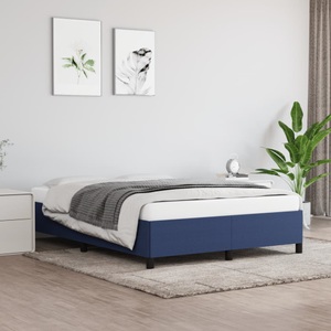 vidaXL Bettgestell Blau 140x190 cm Stoff