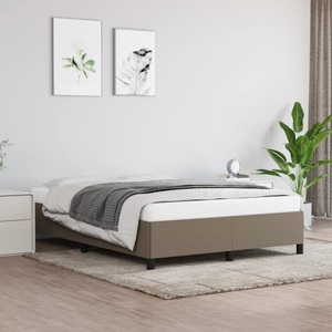 vidaXL, vidaXL Bettgestell Taupe 140x200 cm Stoff