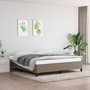 vidaXL, vidaXL Bettgestell Taupe 160x200 cm Stoff