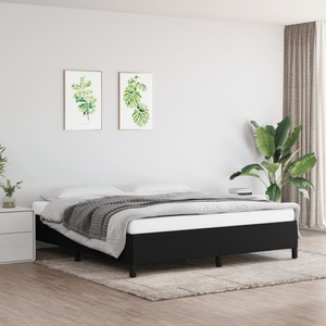 vidaXL, vidaXL Bettgestell Schwarz 180×200 cm Stoff