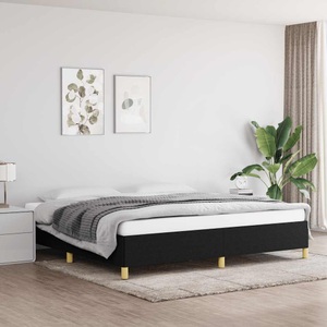 vidaXL, vidaXL Bettgestell Schwarz 200x200 cm Stoff
