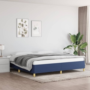 vidaXL, vidaXL Bettgestell Blau 200x200 cm Stoff