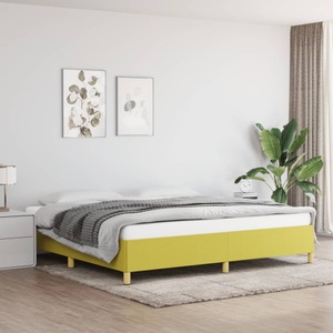 vidaXL, vidaXL Bettgestell Grün 200x200 cm Stoff