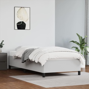 vidaXL, vidaXL Bettgestell Weiß 80x200 cm Kunstleder
