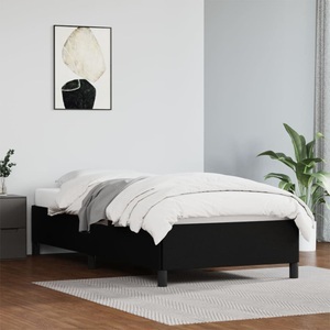vidaXL, vidaXL Bettgestell Schwarz 90x200 cm Kunstleder, vidaXL Bettgestell Schwarz 90x200 cm Kunstleder