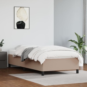 vidaXL, vidaXL Bettgestell Cappuccino-Braun 90x200 cm Kunstleder, vidaXL Bettgestell Cappuccino-Braun 90x200 cm Kunstleder