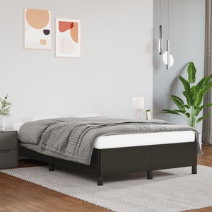 vidaXL, vidaXL Bettgestell Schwarz 120x200 cm Kunstleder