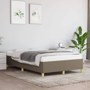 vidaXL, vidaXL Bettgestell Taupe 120x200 cm Stoff