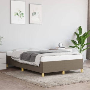 vidaXL, vidaXL Bettgestell Taupe 120x200 cm Stoff