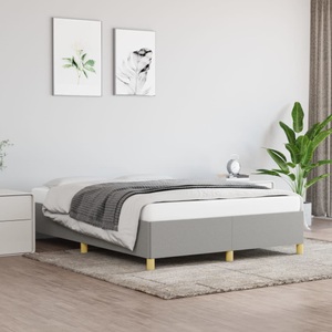 vidaXL Bettgestell Hellgrau 140x190 cm Stoff