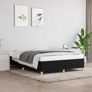 vidaXL, vidaXL Bettgestell Schwarz 140x200 cm Stoff