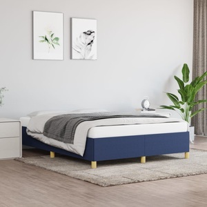 vidaXL, vidaXL Bettgestell Blau 140x200 cm Stoff