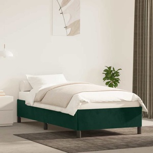 vidaXL, vidaXL Bettgestell Dunkelgrün 90x190 cm Samt