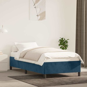 vidaXL, vidaXL Bettgestell Dunkelblau 90x190 cm Samt