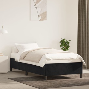 vidaXL, vidaXL Bettgestell Schwarz 90x200 cm Samt, vidaXL Bettgestell Schwarz 90x200 cm Samt
