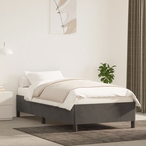 vidaXL, vidaXL Bettgestell Dunkelgrau 80x200 cm Samt