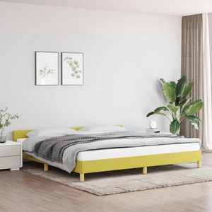 vidaXL, vidaXL Bettgestell mit Kopfteil Grün 200x200 cm Stoff