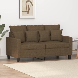 vidaXL, vidaXL 2-Sitzer-Sofa Braun 120 cm Stoff, 