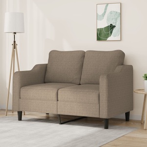 vidaXL, vidaXL 2-Sitzer-Sofa Taupe 120 cm Stoff, 