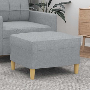 vidaXL, vidaXL Fußhocker Hellgrau 60x50x41 cm Stoff