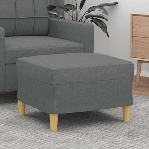 vidaXL, vidaXL Fußhocker Dunkelgrau 60x50x41 cm Stoff