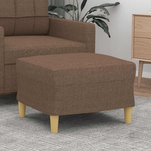vidaXL, vidaXL Fußhocker Braun 60x50x41 cm Stoff