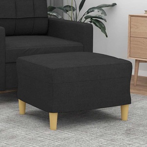 vidaXL, vidaXL Fußhocker Schwarz 60x50x41 cm Stoff