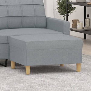 vidaXL, vidaXL Fußhocker Hellgrau 70x55x41 cm Stoff