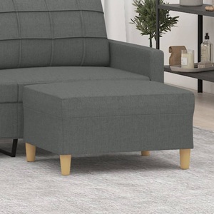 vidaXL, vidaXL Fußhocker Dunkelgrau 70x55x41 cm Stoff