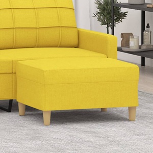 vidaXL, vidaXL Fußhocker Hellgelb 70x55x41 cm Stoff