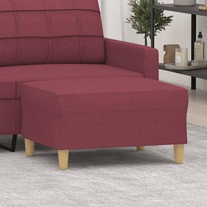 vidaXL, vidaXL Fußhocker Weinrot 70x55x41 cm Stoff