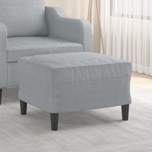 vidaXL, vidaXL Fußhocker Hellgrau 60x50x41 cm Stoff