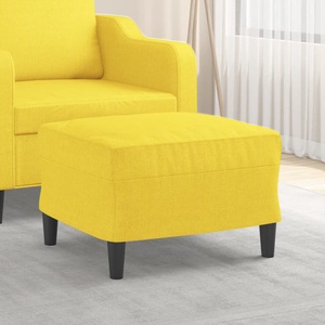 vidaXL, vidaXL Fußhocker Hellgelb 60x50x41 cm Stoff