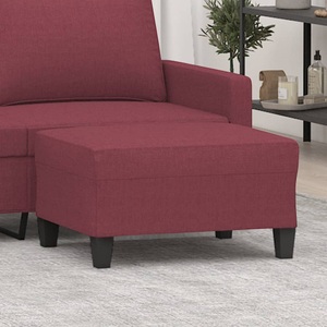 vidaXL, vidaXL Fußhocker Weinrot 70x55x41 cm Stoff