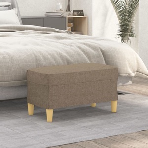 vidaXL, vidaXL Sitzbank Taupe 70x35x41 cm Stoff, vidaXL Sitzbank Taupe 70x35x41 cm Stoff