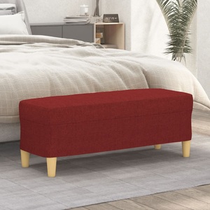 vidaXL, vidaXL Sitzbank Weinrot 100x35x41 cm Stoff, vidaXL Sitzbank Weinrot 100x35x41 cm Stoff