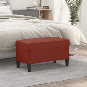 vidaXL, vidaXL Sitzbank Weinrot 70x35x41 cm Kunstleder, 