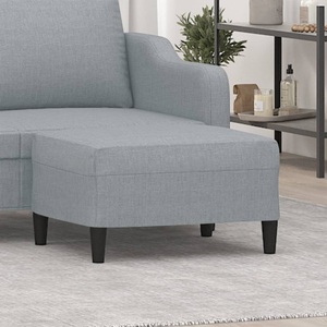 vidaXL, vidaXL Fußhocker Hellgrau 70x55x41 cm Stoff