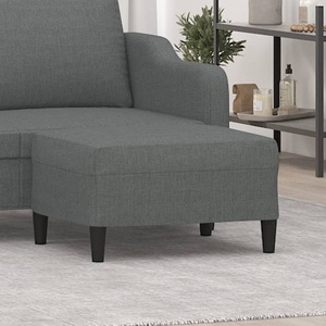 vidaXL, vidaXL Fußhocker Dunkelgrau 70x55x41 cm Stoff
