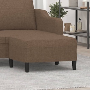 vidaXL, vidaXL Fußhocker Braun 70x55x41 cm Stoff