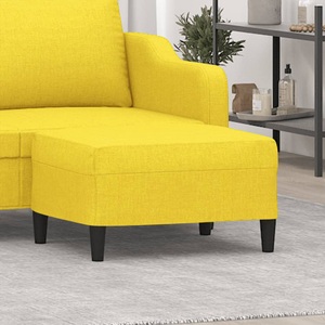 vidaXL, vidaXL Fußhocker Hellgelb 70x55x41 cm Stoff